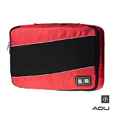 AOU 透氣輕量旅行配件 萬用包 露營收納包 多功能裝備工具袋 單層衣物收納袋 單入-小(多色任選) 66-035C 紅