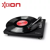 ION Audio Compact LP 摩登皮革黑膠唱機 -經典黑