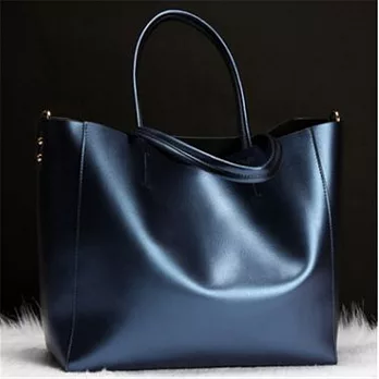 預購【O-ni O-ni】韓版真皮珠光紐約側肩包JDL-6-170藍色