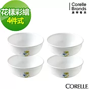 【美國康寧 CORELLE】花漾彩繪4件式餐盤組(D01)