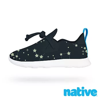 native APOLLO MOC PRINT JUNIOR 莫卡辛鞋(大童)1黑色小星盤