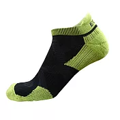 EGXtech 2X強化穩定壓縮踝襪(黑綠L)2雙組