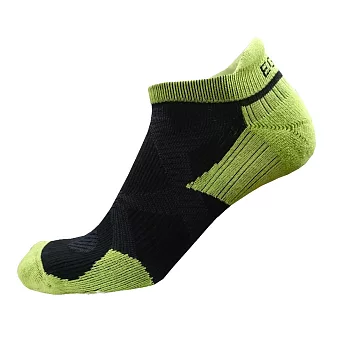 EGXtech 2X強化穩定壓縮踝襪(黑綠S)2雙組