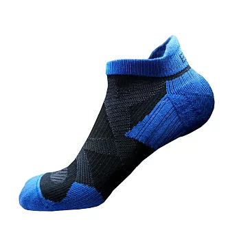 EGXtech 2X強化穩定壓縮踝襪(黑藍S)2雙組