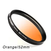 K&F Concept 超薄無暗角清晰漸變圓形濾鏡 橘色52mm