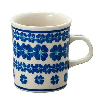 【波蘭名品Ceramika Artystyczna】 波蘭陶- 可愛小藍花馬克杯 Made in Portland