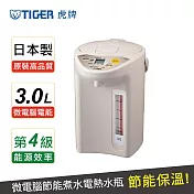【 TIGER 虎牌】日本製 3.0L微電腦電熱水瓶(PDR-S30R)卡吉色卡吉色