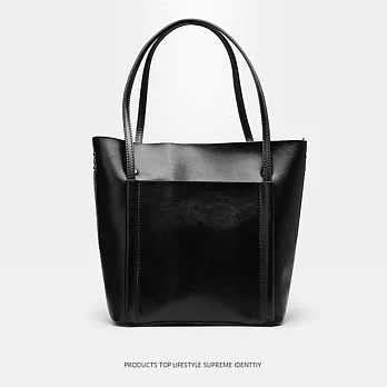 預購【O-ni O-ni】真皮新款托特手提包女士水桶型單肩包SK-0107-c-棕色黑色