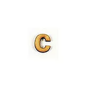 小英文字母,(木質素材)-C