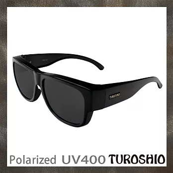 Turoshio 超輕量-坐不壞科技-偏光套鏡-近視/老花可戴 H80098 C1 黑(大)