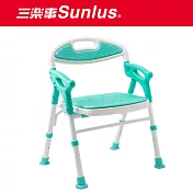 【Sunlus】三樂事軟墊洗澡椅-摺疊式