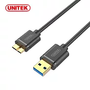 UNITEK 優越者USB3.0資料傳輸線(1.5M)黑色