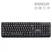 SANLUX台灣三洋USB鍵盤(SYKB-08)黑色