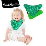 【Mum 2 Mum】雙面時尚造型口水巾圍兜-閃亮星/萊姆綠