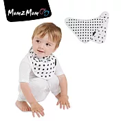 【Mum 2 Mum】雙面竹纖維棉機能口水巾圍兜-水彩方塊/星星