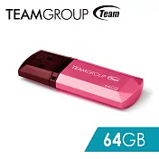 Team 十銓科技 C153璀璨星砂碟-蜜桃粉-64GB