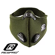 英國 RESPRO ULTRALIGHT 極輕透氣防護口罩( 綠色 ) 綠色-L