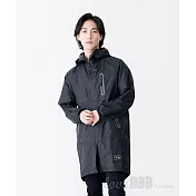 日本KIU 空氣感雨衣/時尚防水風衣 附收納袋(男女適用) 28900 黑色