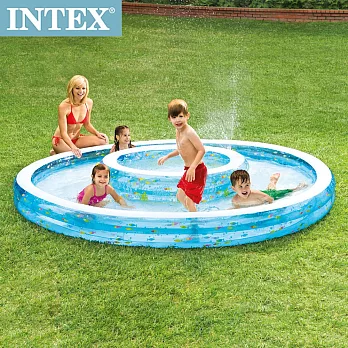 【INTEX】同心圓戲水游泳池279*36cm(57143)