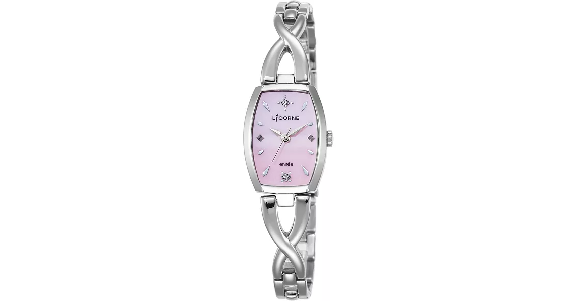 【LICORNE力抗錶】恩萃Entree系列 愛戀傾心簡約時尚女性腕錶 (粉 LT071LWPI)