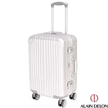 ALAIN DELON 亞蘭德倫 20吋 絕代風華系列全鋁製旅行箱 (銀)20吋銀色