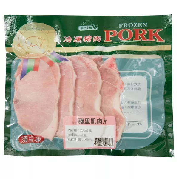 博客來 統一生機 豬里肌肉片200g 包