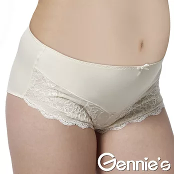 【Gennie’s奇妮】不思翼蕾絲孕婦中腰內褲L明黃