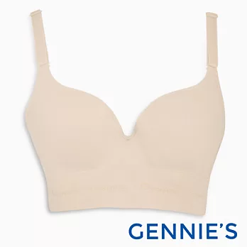【Gennies奇妮】Gennies系列-一體成型無縫長版內衣36/80B膚