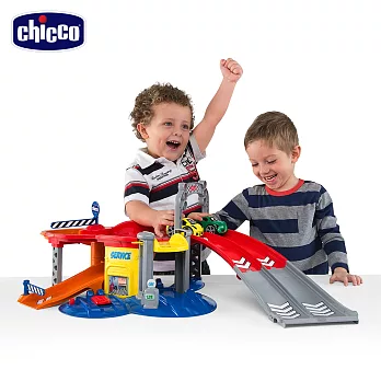 chicco-競速城市軌道組(含玩具車x2)