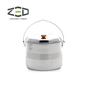 ZED 戶外兩人不鏽鋼鍋具組II M ZBACK0303 / 城市綠洲 (304不銹鋼、三層式鍋面、鑽石塗層、附贈收納袋)