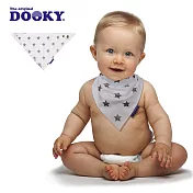 荷蘭DOOKY-寶寶純棉口水巾-銀白星星