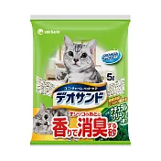 日本Unicharm消臭大師尿尿後消臭貓砂-森林香5L×4包