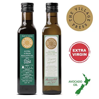 【壽滿趣- 紐西蘭廚神系列】頂級冷壓初榨黃金酪梨油/義式香蒜風味橄欖油(250mlx2)