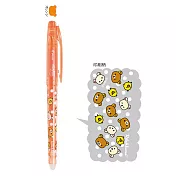 San-X 拉拉熊 Pilot Frixion 0.4百樂魔擦鋼珠筆。橘色