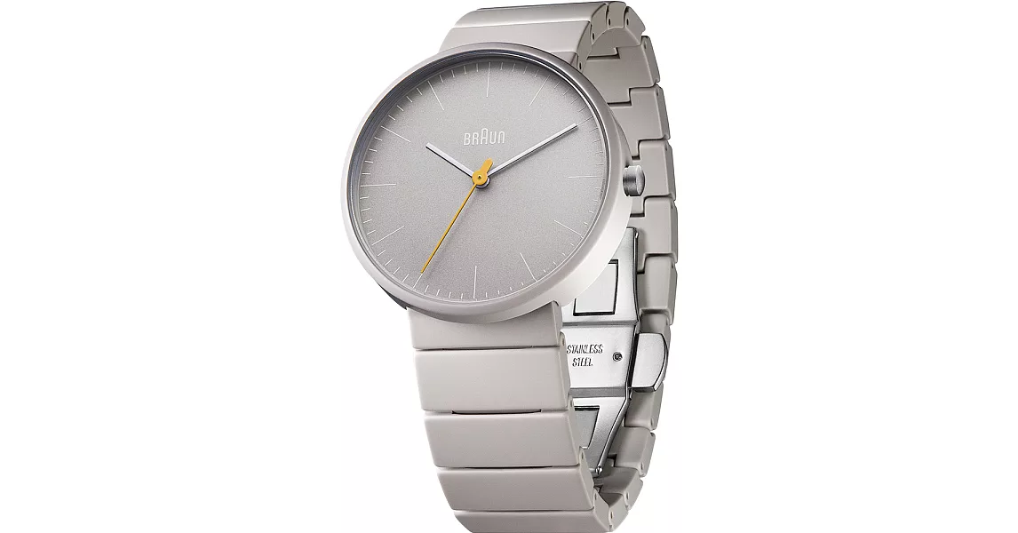 德國百靈BRAUN-全陶瓷石英錶-灰 BN0171GYGYG