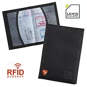 【LEWIS N CLARK美國人氣旅遊配件】RFID防盜錄護照夾-黑