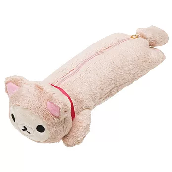 San-X 拉拉熊快樂貓生活系列毛絨公仔筆袋包 。懶妹