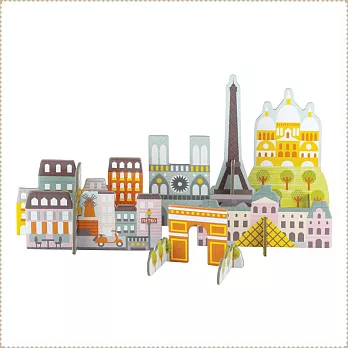美國Petit Collage - 立體組裝拼圖 - 城市之旅- 巴黎