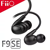 【FiiO F9SE 3.5mm三單元圈鐵入耳式耳機】黑色