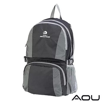 AOU 商務旅行多層背包 輕量防潑水護脊紓壓機能後背包 68-095時尚黑