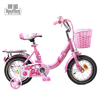 寶盟BAUMER 12吋親子鹿腳踏車-粉紅(兒童腳踏車、童車)