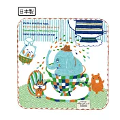 日本Shinzi Katoh 加藤真治卡通造型手帕-有趣的動物(大象)