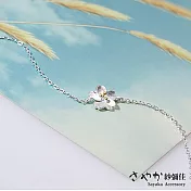 【Sayaka紗彌佳】純銀文創風格手工製櫻花造型手鍊