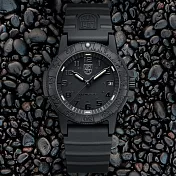 LUMINOX 雷明時SEA TURTLE 0300海龜系列腕錶-黑x黑時標/39mm