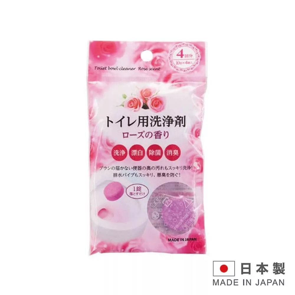 日本製 馬桶清潔錠-玫瑰香氣(4入/包) LI-C1647