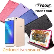 TYSON 華碩 ASUS ZenFone Live ZB501KL 冰晶系列 隱藏式磁扣側掀手機皮套 保護殼 保護套巧克力黑