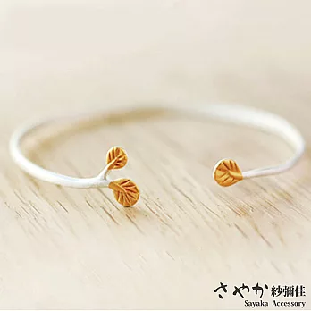 【Sayaka紗彌佳】純銀 文創風格小樹苗手環
