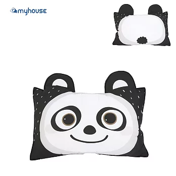 【MYHOUSE】韓國防蟎抗敏可愛動物夥伴雙面枕頭套+枕心組 - 六款 枕套+枕心 - 熊貓