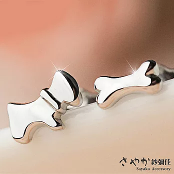 【Sayaka紗彌佳】925純銀可愛動物系列-汪星人耳環-耳針款