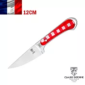 法國【Claude Dozorme】Vichy紅方格織布系列-蔬菜刀12公分
